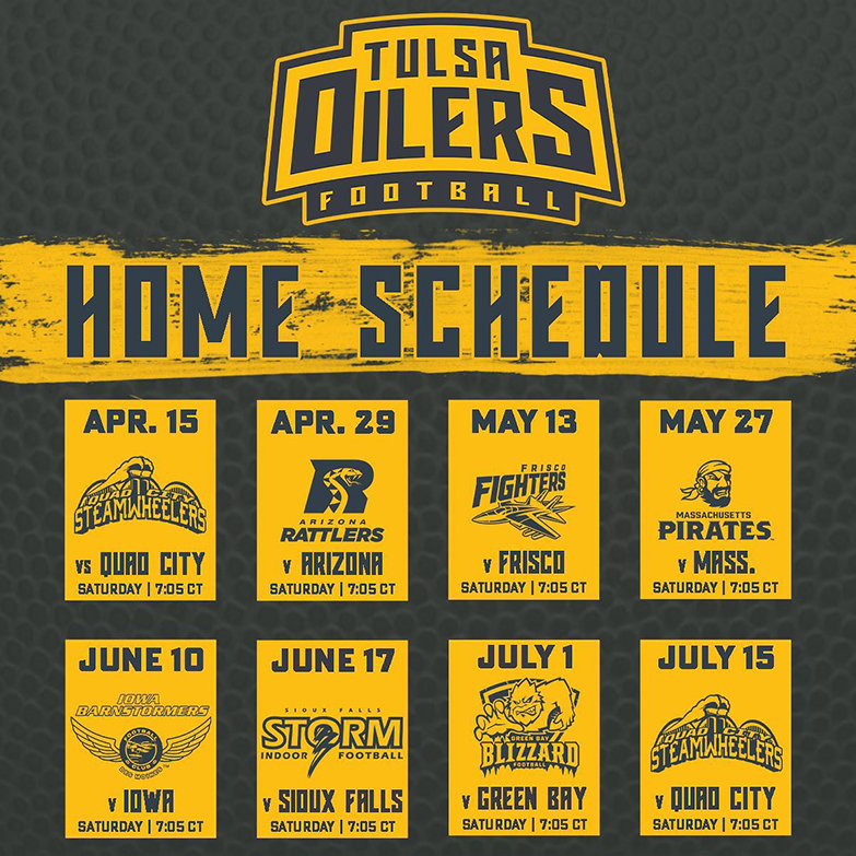 2023 Tulsa Oilers Football Schedule